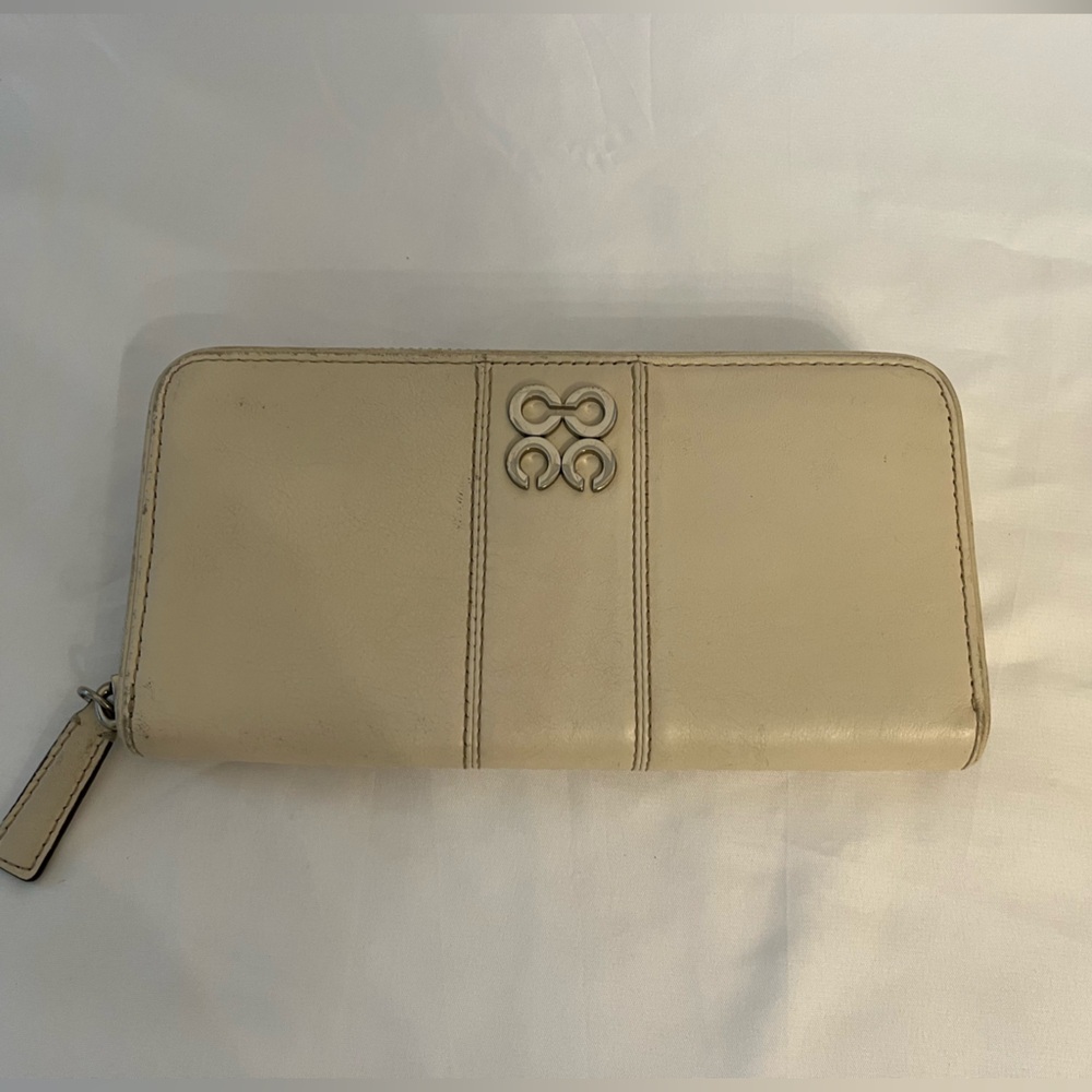 Coach Leather Wallet with Logo